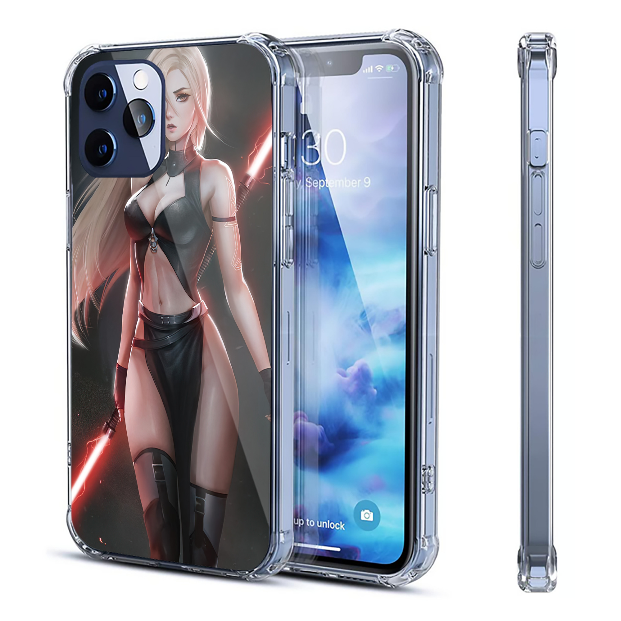 （画像用） スター・ウォーズ Star Wars 【iPhone 12シリーズ対応】透明スマホケース（クリアソフトケース）